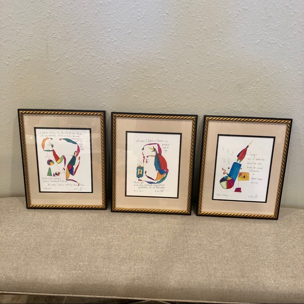 Story people set of three prints
